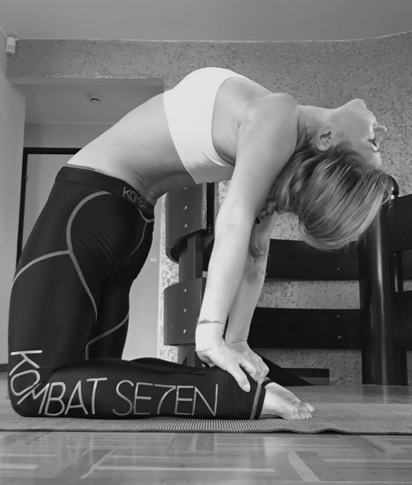Inte en perfekt men fantastisk skön camel pose