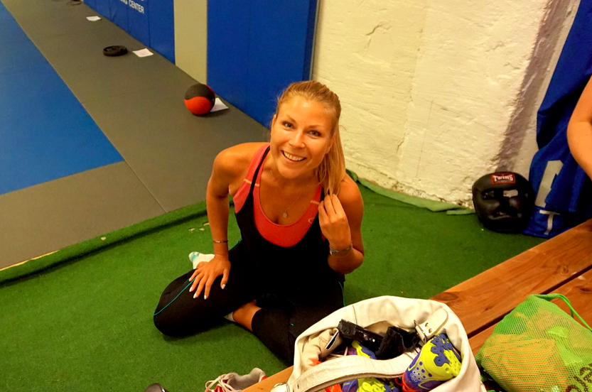 Taggad på träning! Fotocred: Charlotte Beijer