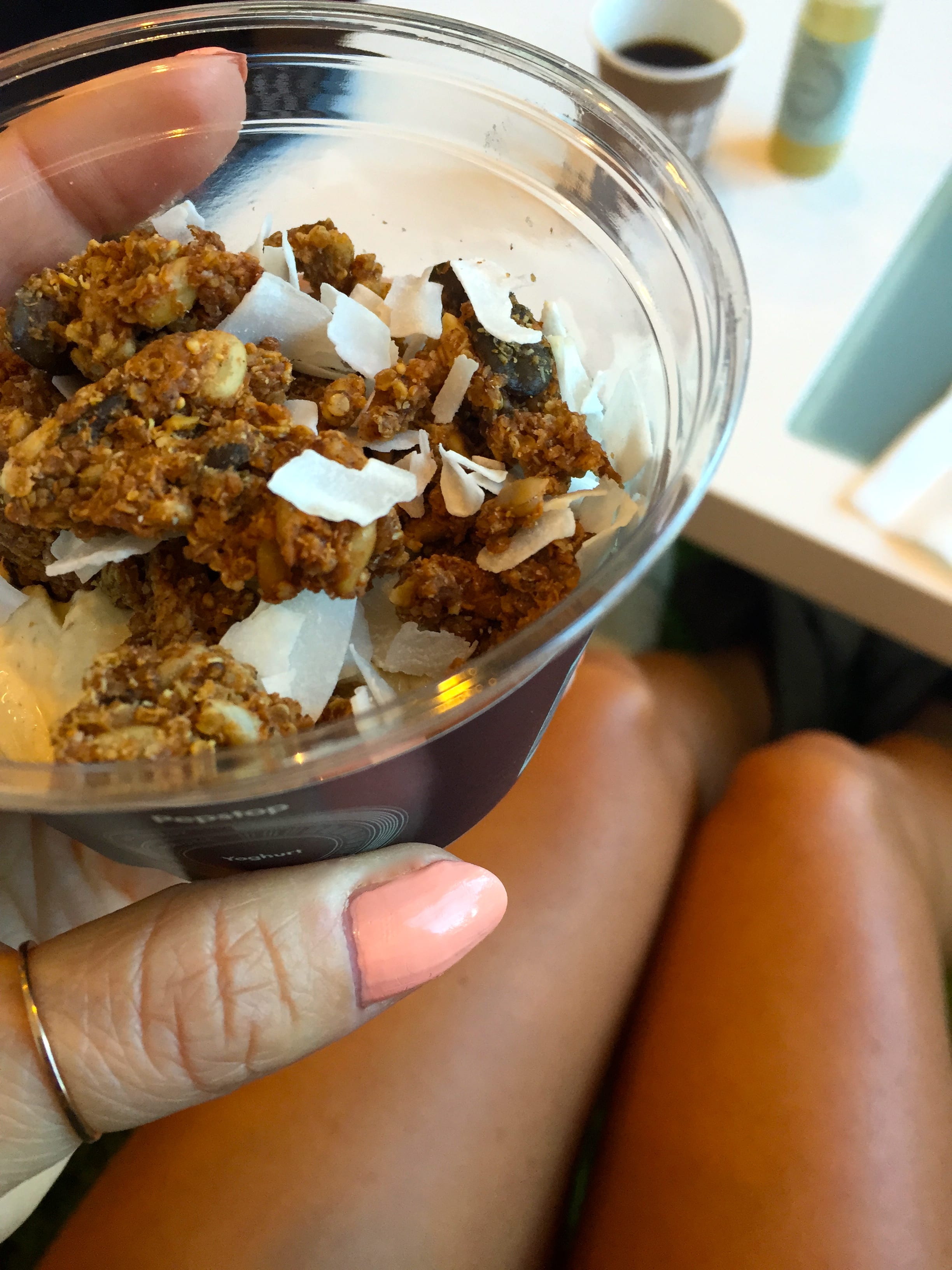 Grym app, fantastisk frukost och bara ben. Vilken start på tisdagen!