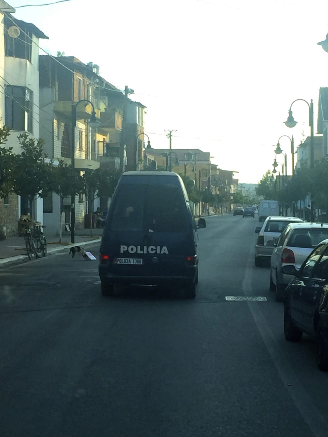 Poliseskort i Albanien