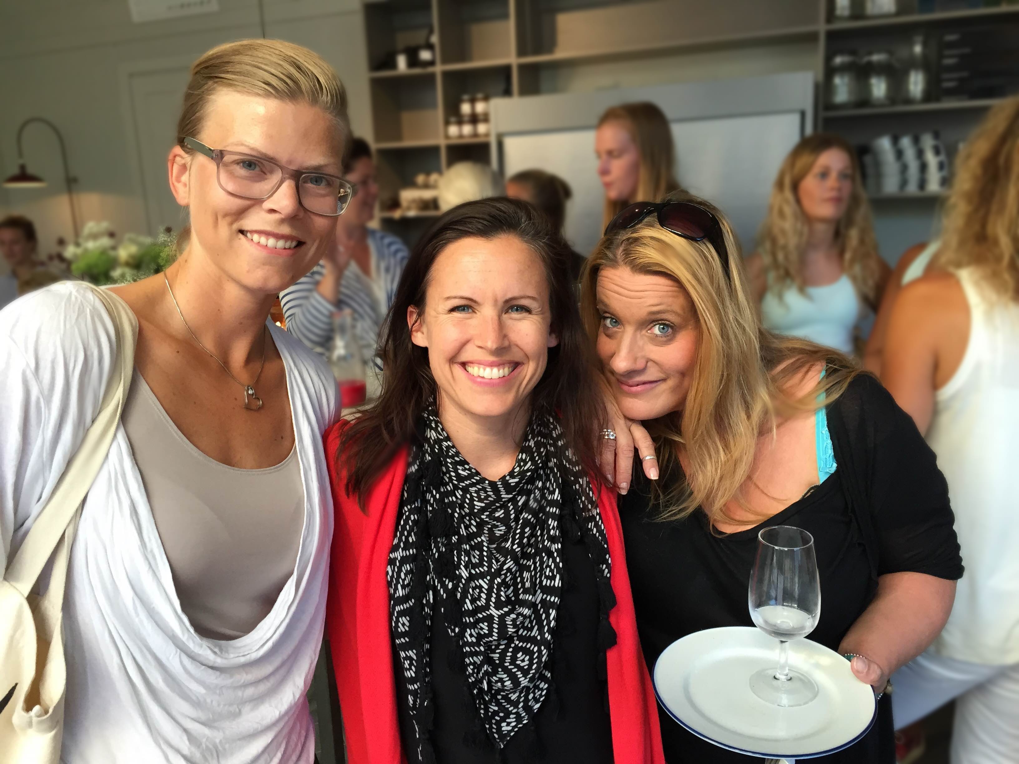 Hängde med härliga kollegor i branschen, Terese, Sandra och Lotta.
