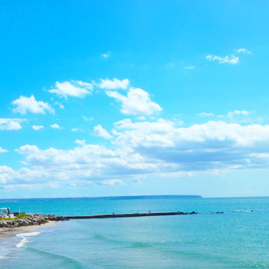 Stranden i Palma stad.