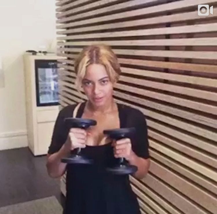 Beyonce tränar hårt för att behålla sina fantastiska kurvor. Foto: instagram beyonce