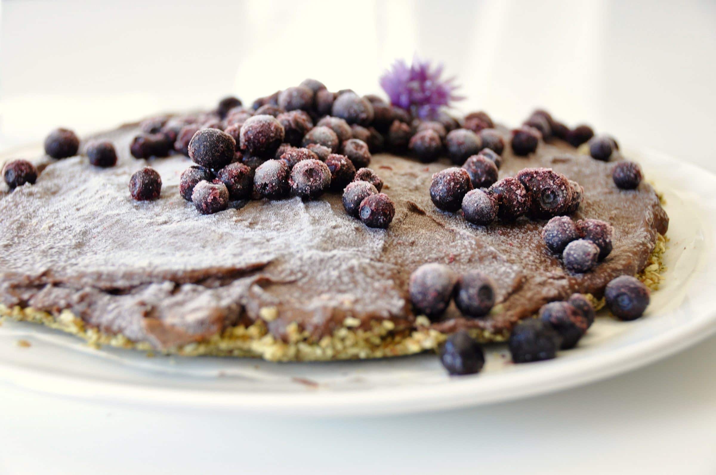 raw chokladtryffeltårta