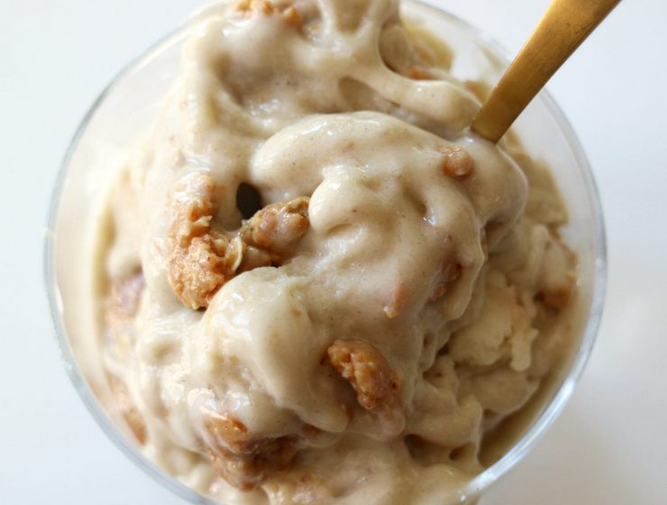 Glass med proteinpulver