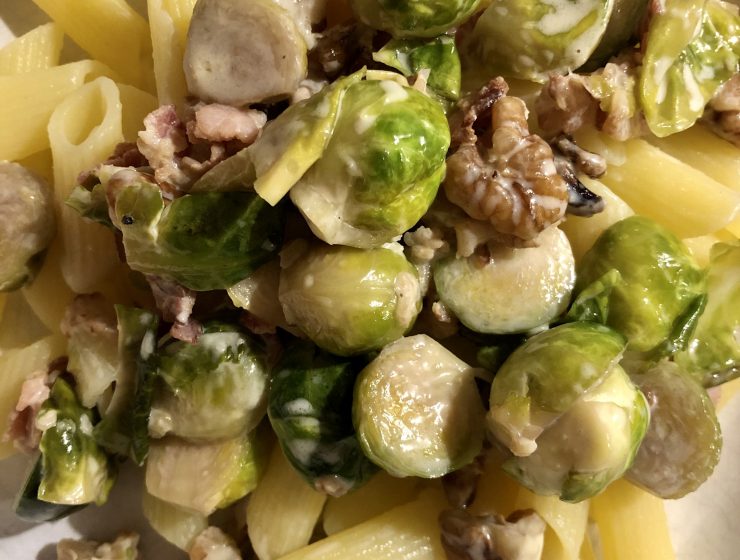 pasta med brysselkål