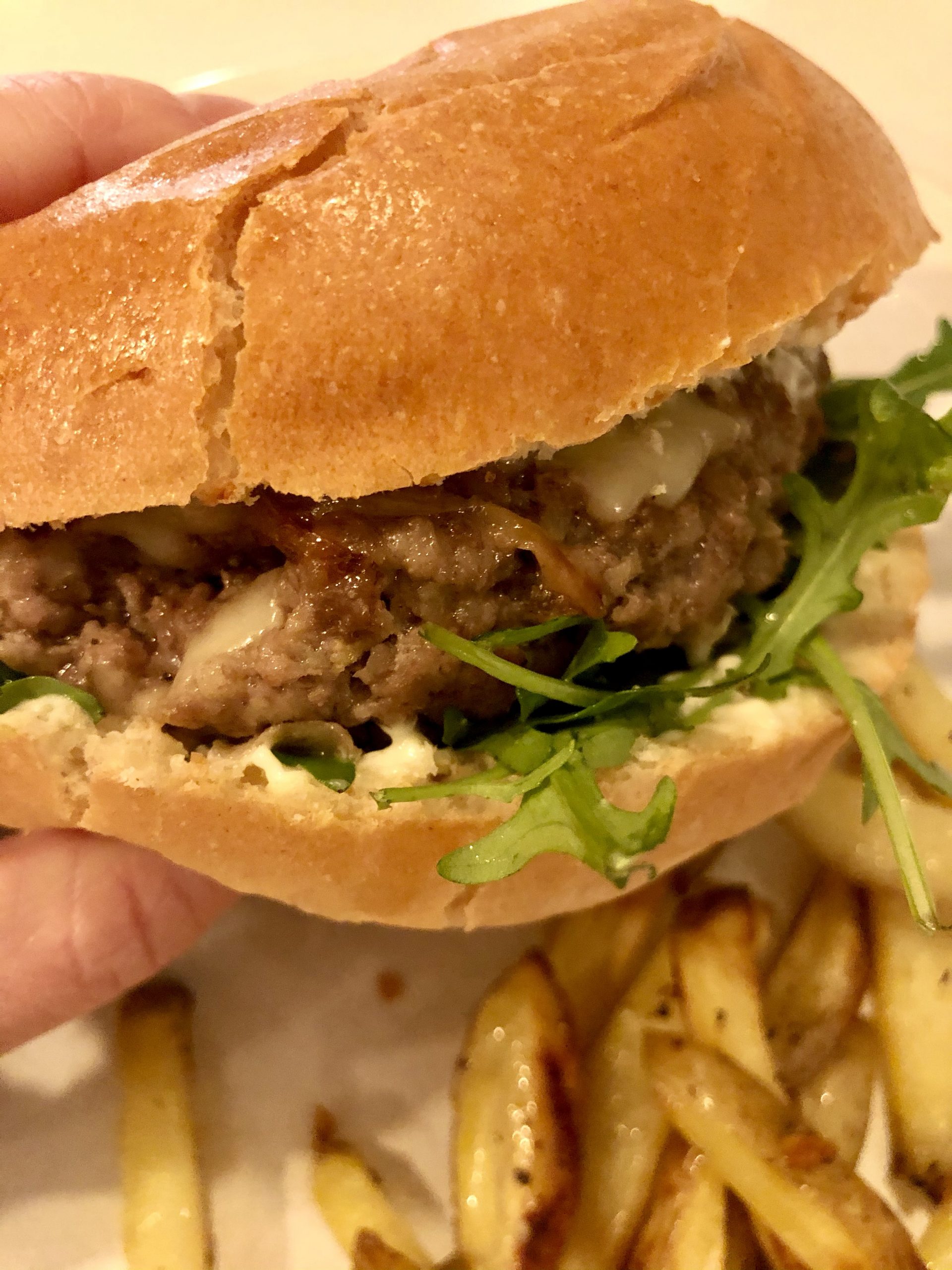 vegansk äppelburgare