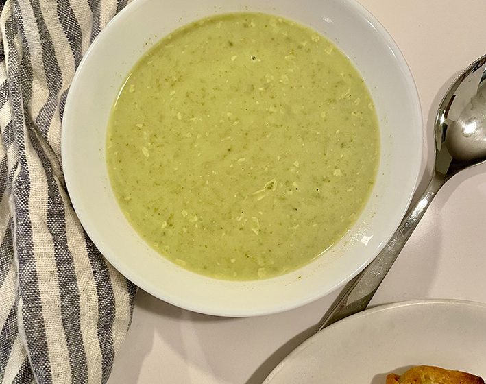 grönkåls- och spenatsoppa